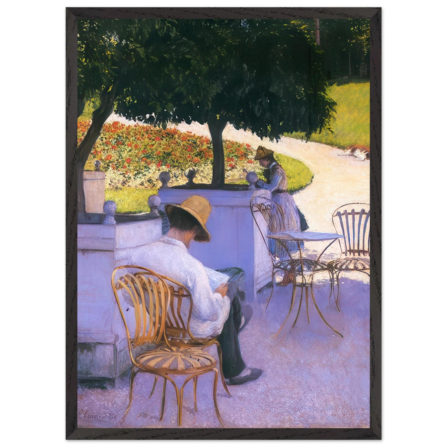 THE ORANGE TREES OR THE ARTIST S BROTHER IN HIS GARDEN 1878 by Gustave Caillebotte — Framed art print at Zephyeer