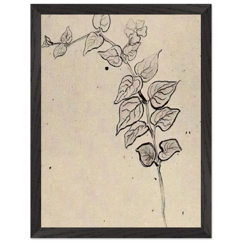 Branch with Leaves by Vincent van Gogh — Framed art print at Zephyeer