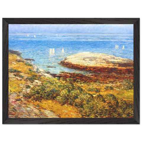 Early morning calm by Childe Hassam — Framed art print at Zephyeer
