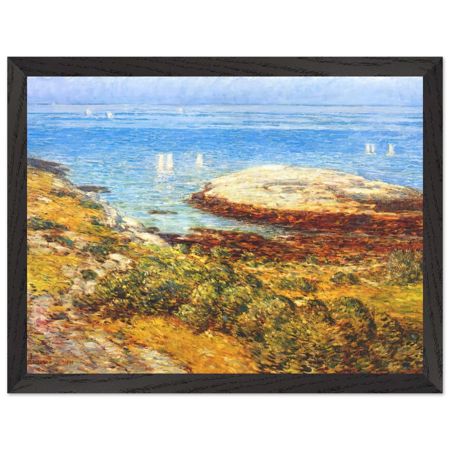 Early morning calm by Childe Hassam — Framed art print at Zephyeer