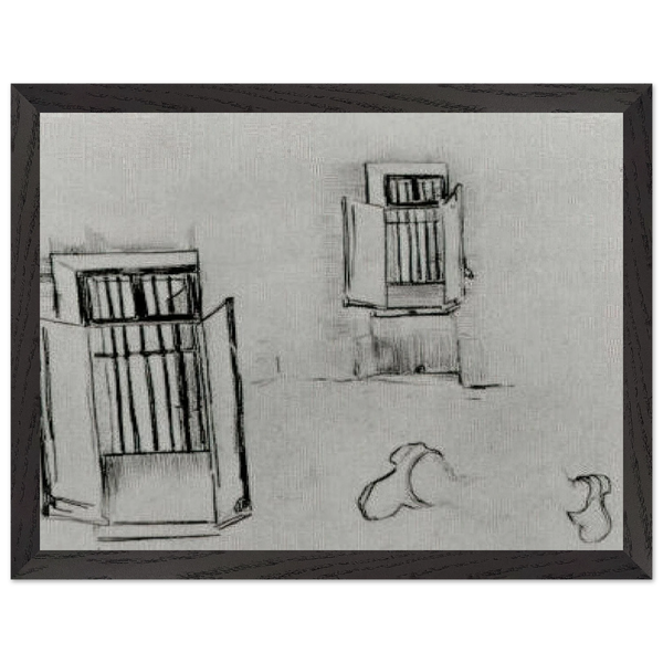 Barred Windows by Vincent van Gogh — Framed art print at Zephyeer