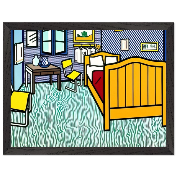 BEDROOM AT ARLES 1992 by Roy Lichtenstein — Framed art print at Zephyeer