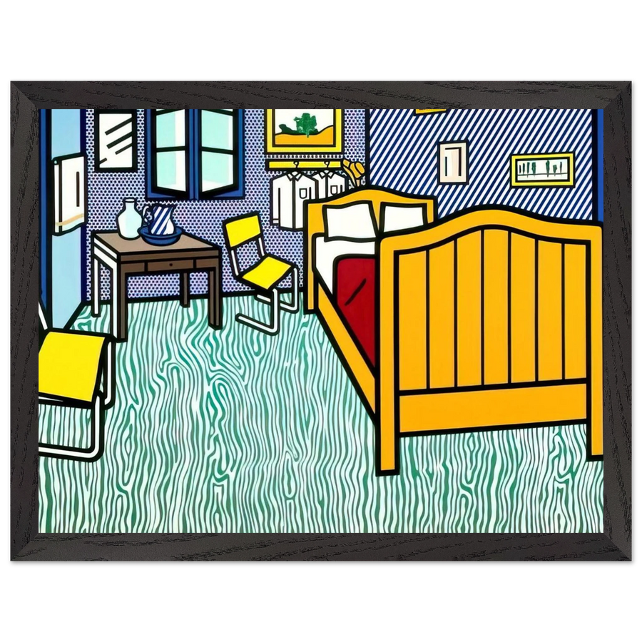 BEDROOM AT ARLES 1992 by Roy Lichtenstein — Framed art print at Zephyeer