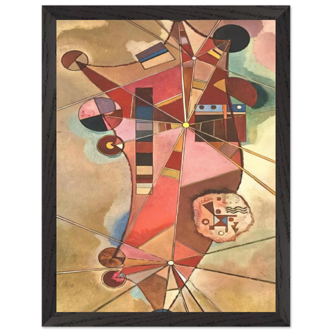 FIXED POINTS by Wassily Kandinsky — Framed art print at Zephyeer