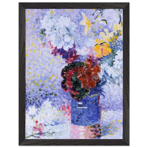 Flowers in a Glass by Henri-Edmond Cross — Framed art print at Zephyeer