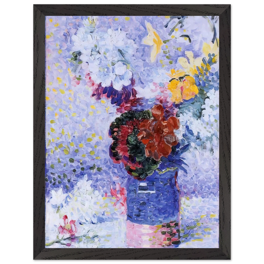 Flowers in a Glass by Henri-Edmond Cross — Framed art print at Zephyeer