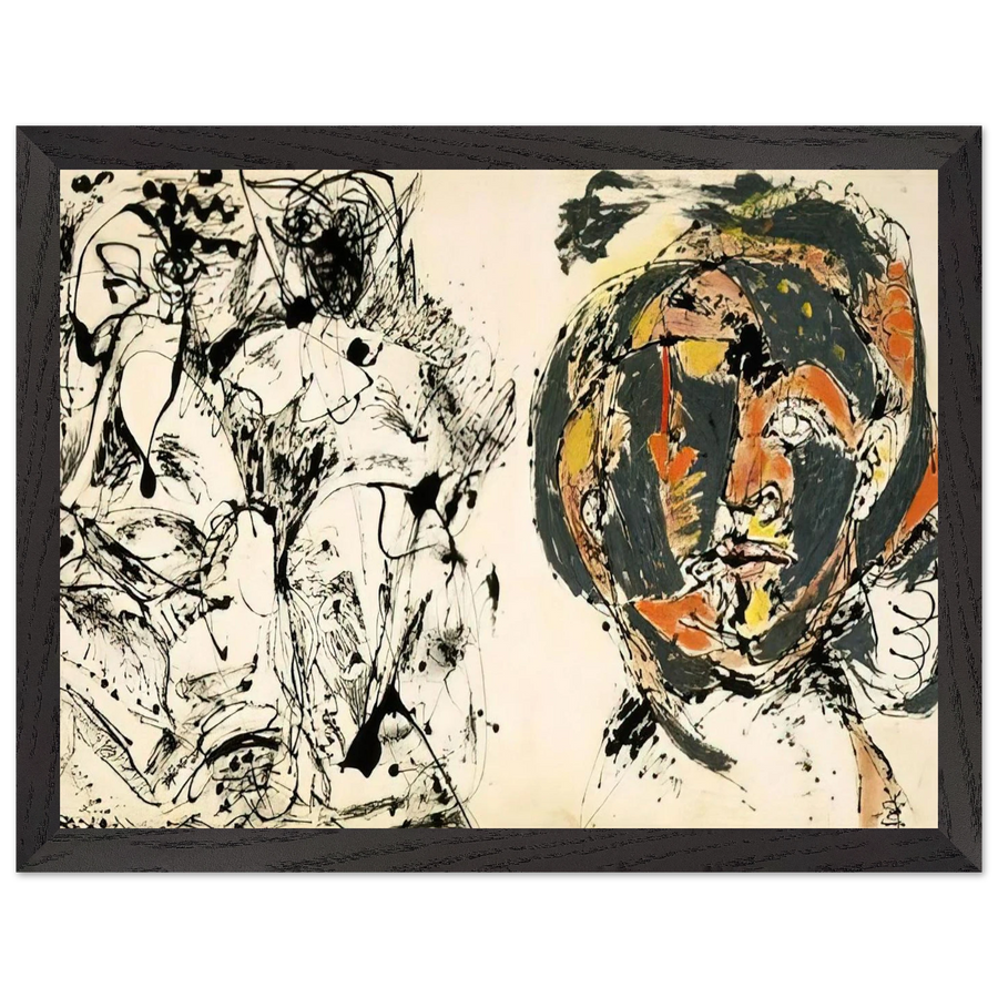 PORTRAIT AND A DREAM 1953 by Jackson Pollock — Framed art print at Zephyeer