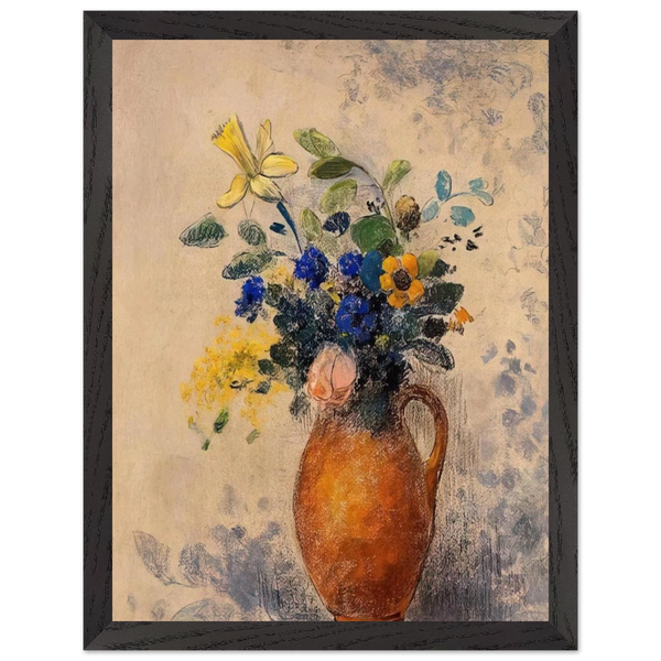 VASE OF FLOWERS 1908 by Odilon Redon — Framed art print at Zephyeer