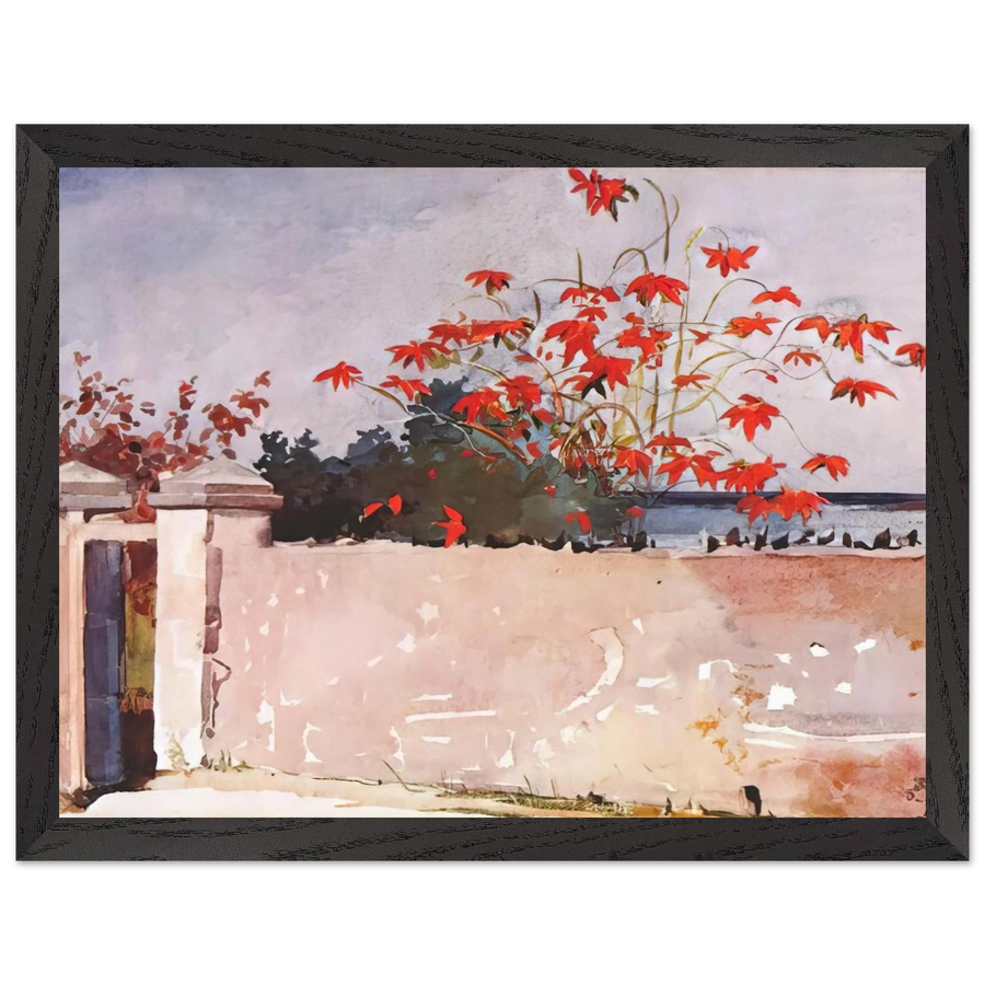 A WALL NASSAU by Winslow Homer — Framed art print at Zephyeer