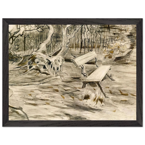 The Bench by Vincent van Gogh — Framed art print at Zephyeer