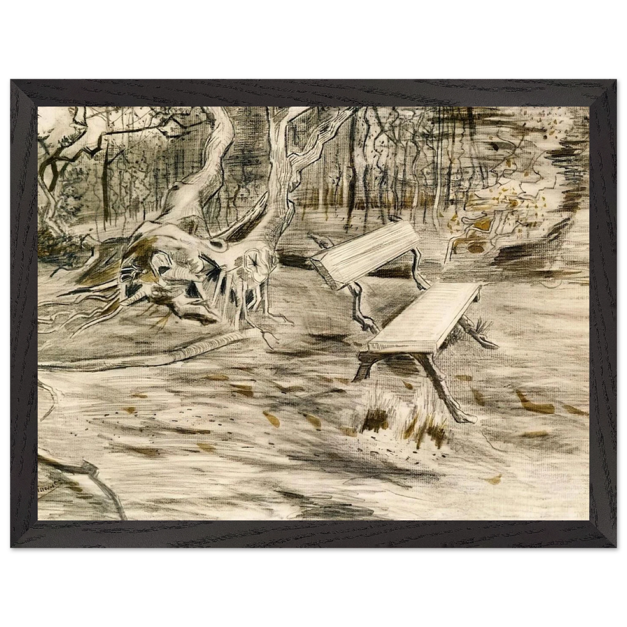 The Bench by Vincent van Gogh — Framed art print at Zephyeer