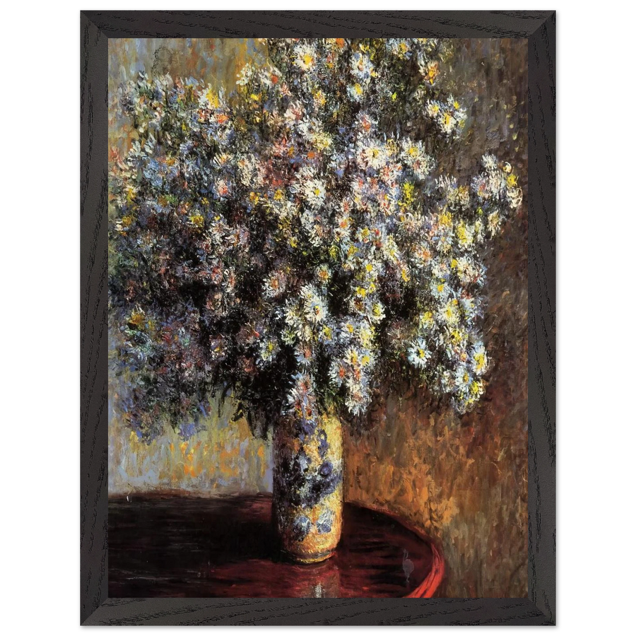 Asters by Claude Monet — Framed art print at Zephyeer