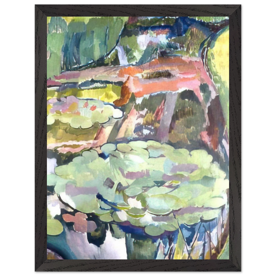LANDSCAPE WITH A POND AND WATER LILIES 1915 by Vanessa Bell — Framed art print at Zephyeer