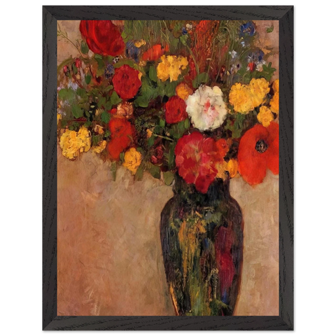 VASE OF FLOWERS 7 by Odilon Redon — Framed art print at Zephyeer