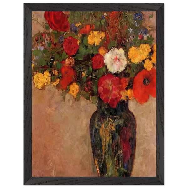VASE OF FLOWERS 7 by Odilon Redon — Framed art print at Zephyeer