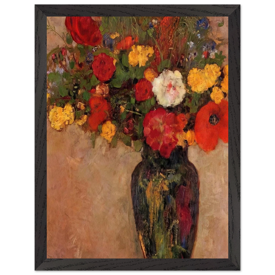 VASE OF FLOWERS 7 by Odilon Redon — Framed art print at Zephyeer