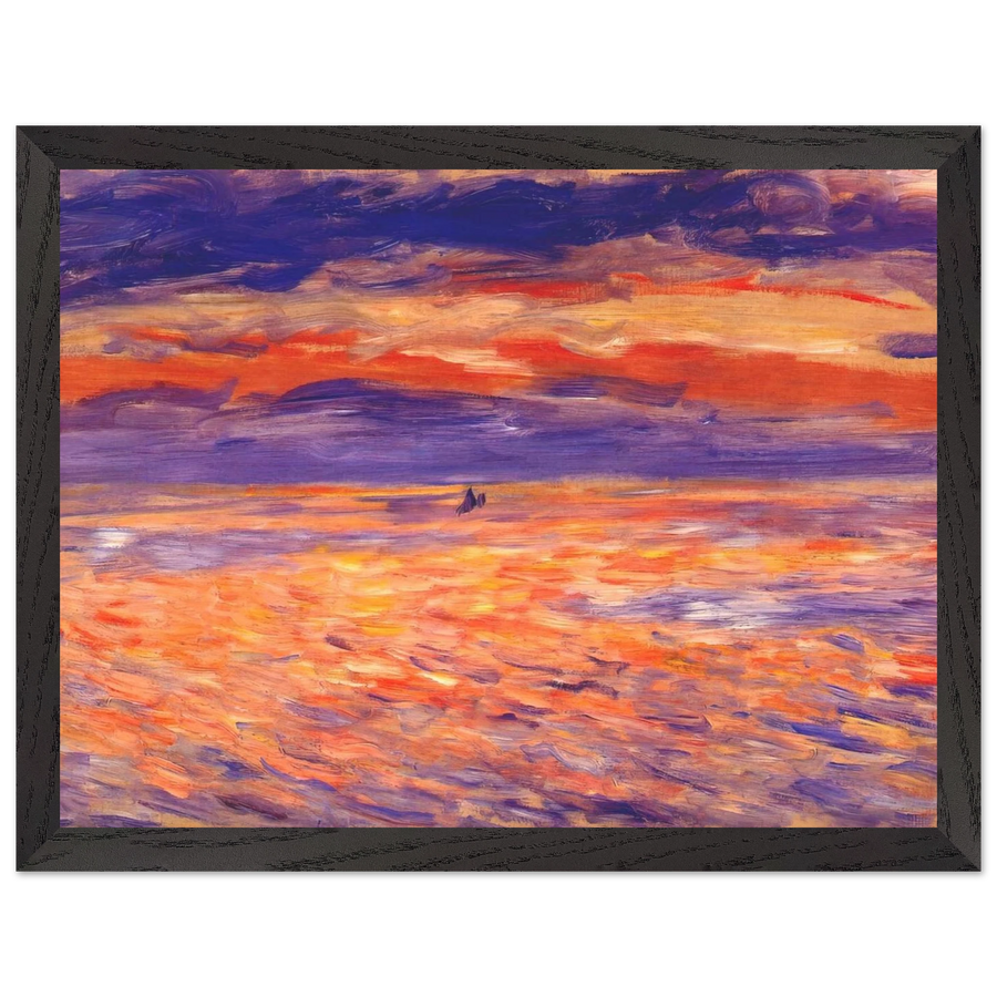 Sunset at sea by Pierre-Auguste Renoir — Framed art print at Zephyeer