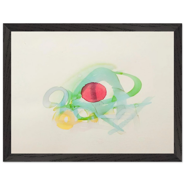 UNTITLED RED GREEN YELLOW AND BLUE by Luis Feito — Framed art print at Zephyeer