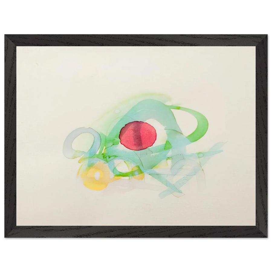 UNTITLED RED GREEN YELLOW AND BLUE by Luis Feito — Framed art print at Zephyeer