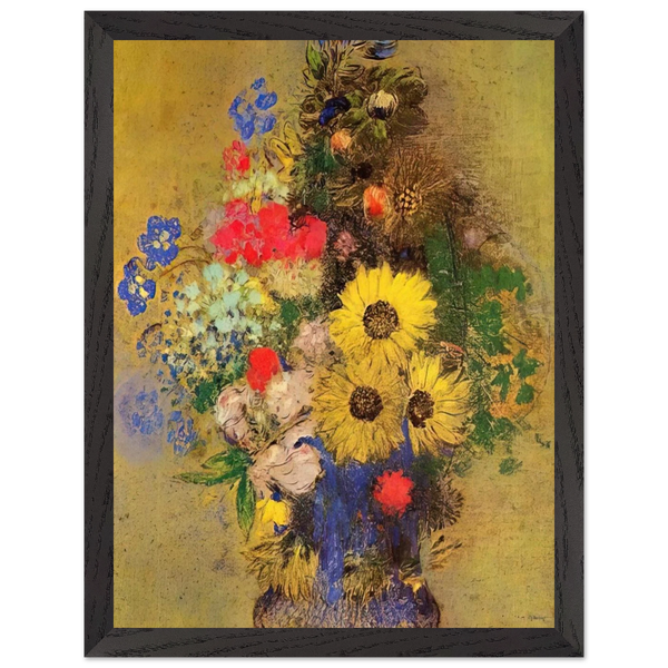 VASE OF FLOWERS 12 by Odilon Redon — Framed art print at Zephyeer