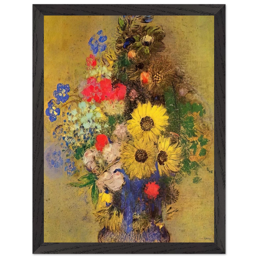 VASE OF FLOWERS 12 by Odilon Redon — Framed art print at Zephyeer