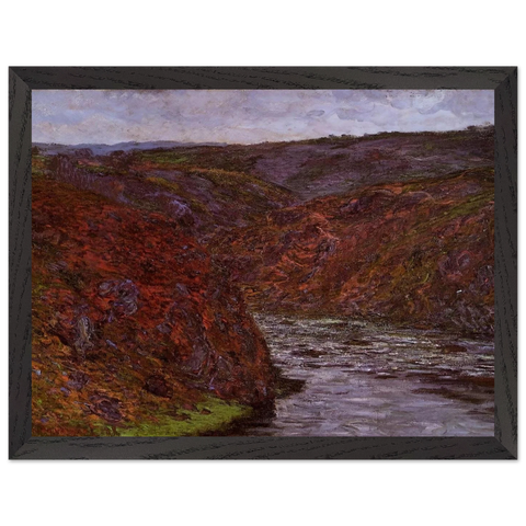 Valley of the Creuse, Grey Sky by Claude Monet — Framed art print at Zephyeer
