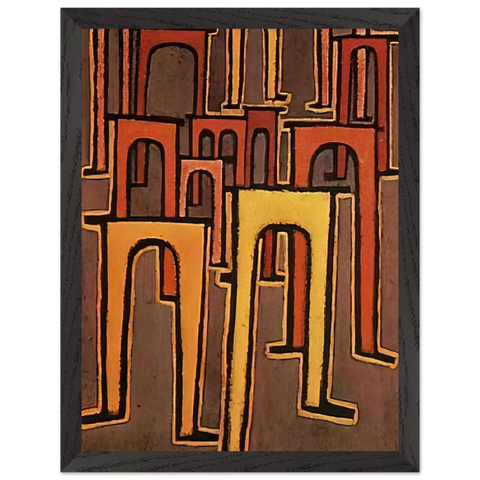 REVOLUTION OF THE VIADUCT 1937 by Paul Klee — Framed art print at Zephyeer