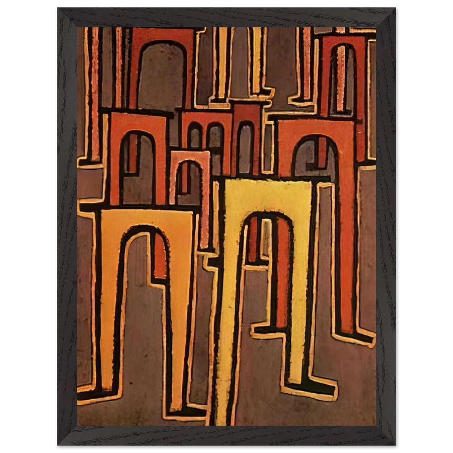 REVOLUTION OF THE VIADUCT 1937 by Paul Klee — Framed art print at Zephyeer