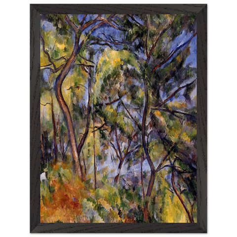 Forest by Paul Cézanne — Framed art print at Zephyeer