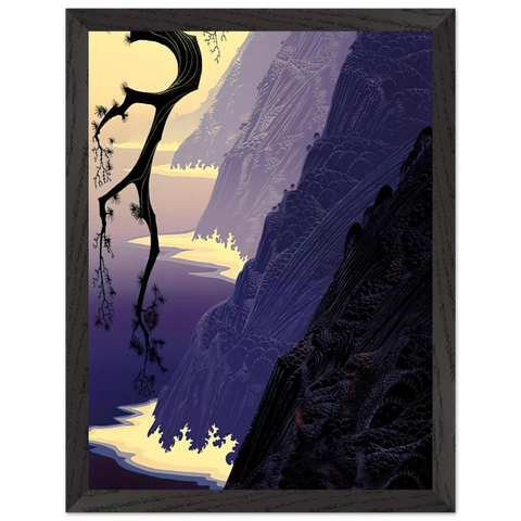 Purple Mist by Eyvind Earle — Framed art print at Zephyeer
