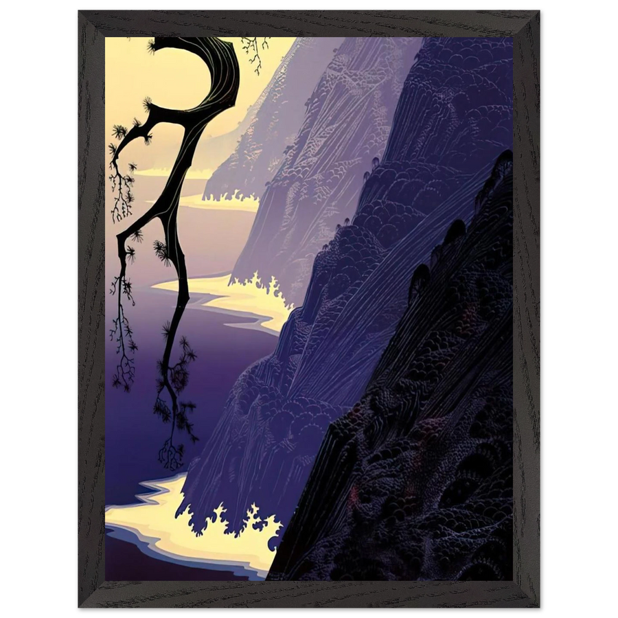Purple Mist by Eyvind Earle — Framed art print at Zephyeer