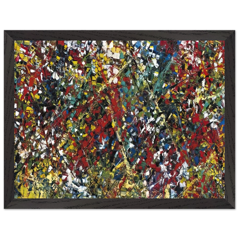 Composition by Jean-Paul Riopelle — Framed art print at Zephyeer