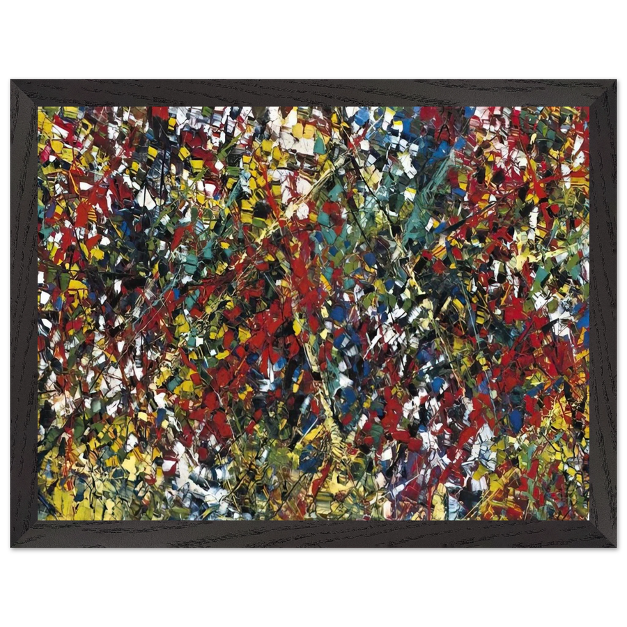 Composition by Jean-Paul Riopelle — Framed art print at Zephyeer