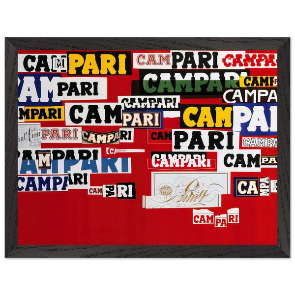 Campari - 1965 by Bruno Munari — Framed art print at Zephyeer