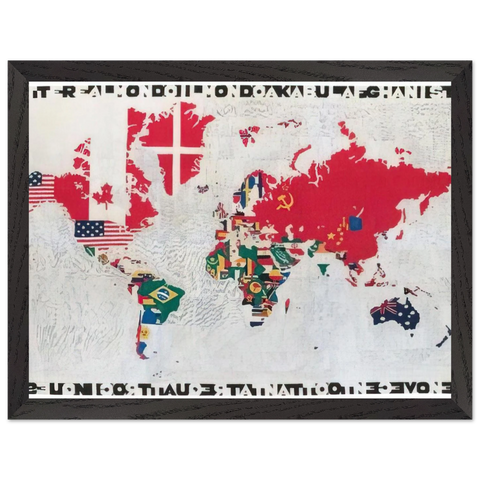 MAPPA 1983 by Alighiero Boetti — Framed art print at Zephyeer