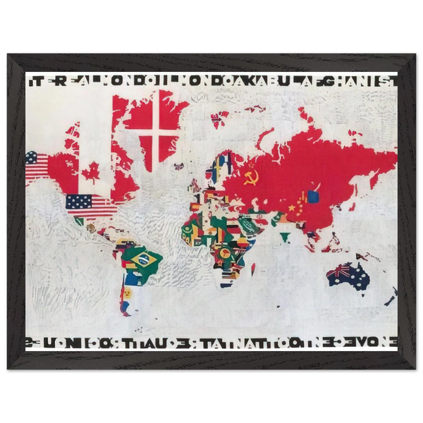 MAPPA 1983 by Alighiero Boetti — Framed art print at Zephyeer