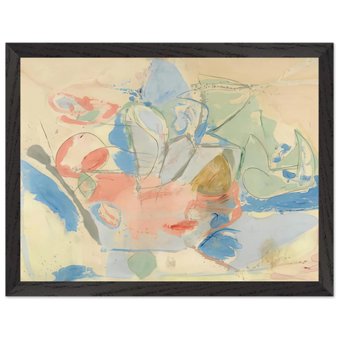 Mountains and Sea, 1952- by Helen Frankenthaler — Framed art print at Zephyeer