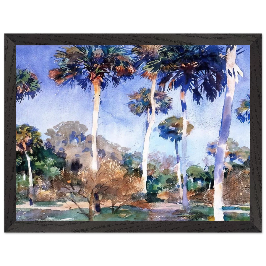 Palms by John Singer Sargent — Framed art print at Zephyeer