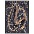 Charred Journal Firewritten V (1951) by Morris Louis, framed poster, view 2