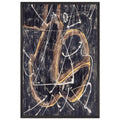 Charred Journal Firewritten V (1951) by Morris Louis, framed poster