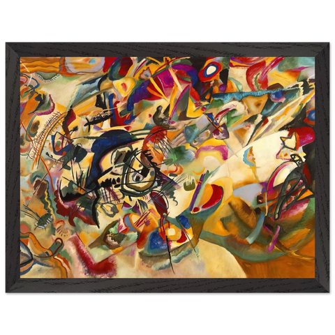 Composition VII 1913 by Wassily Kandinsky, framed poster