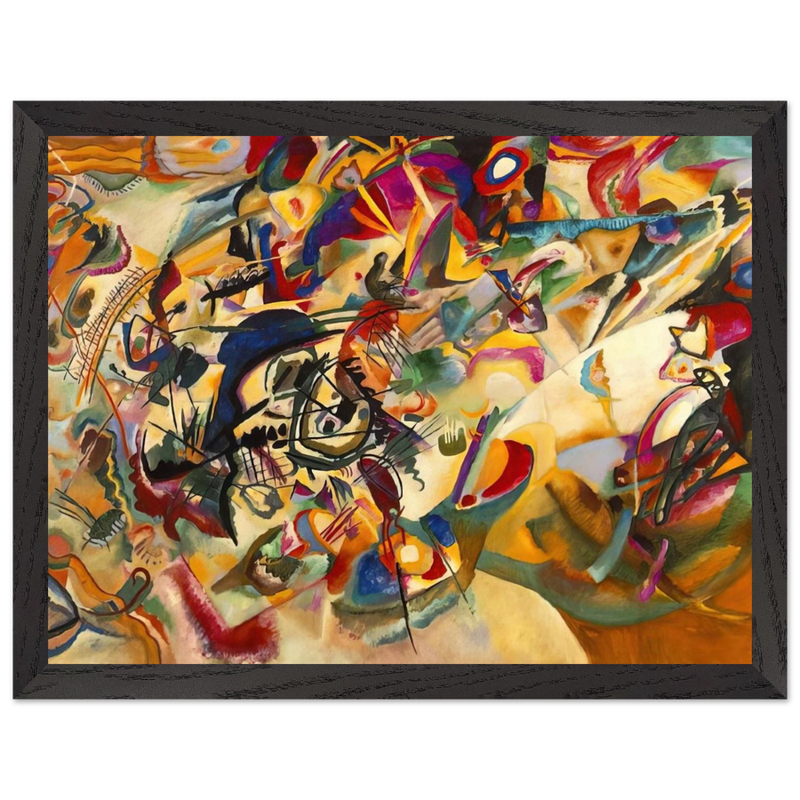 Composition VII 1913 by Wassily Kandinsky, framed poster