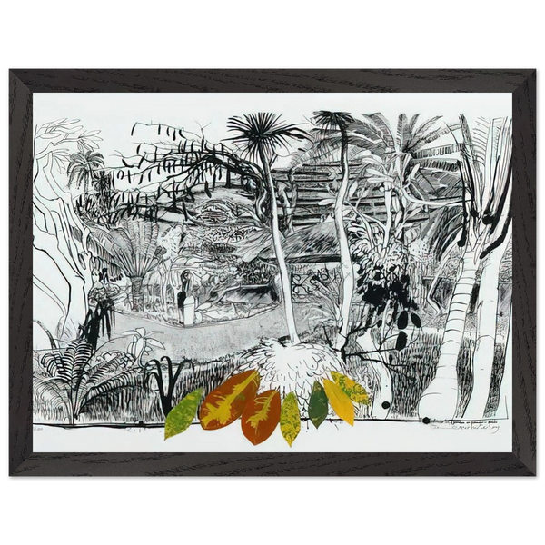 The Garden in Sanur - Bali - 1980 by Brett Whiteley — Framed art print at Zephyeer
