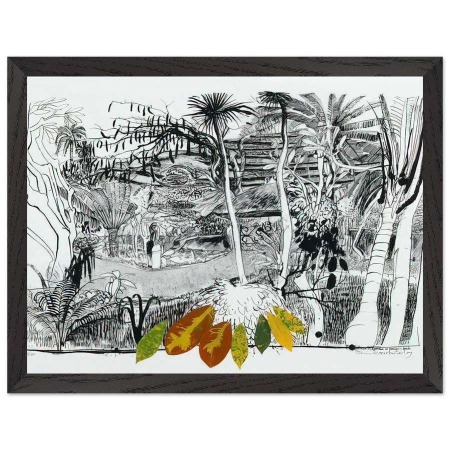 The Garden in Sanur - Bali - 1980 by Brett Whiteley — Framed art print at Zephyeer
