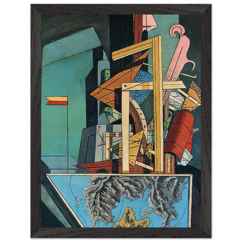 THE MELANCHOLY OF DEPARTURE 1916 1 by Giorgio de Chirico — Framed art print at Zephyeer