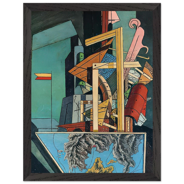 THE MELANCHOLY OF DEPARTURE 1916 1 by Giorgio de Chirico — Framed art print at Zephyeer