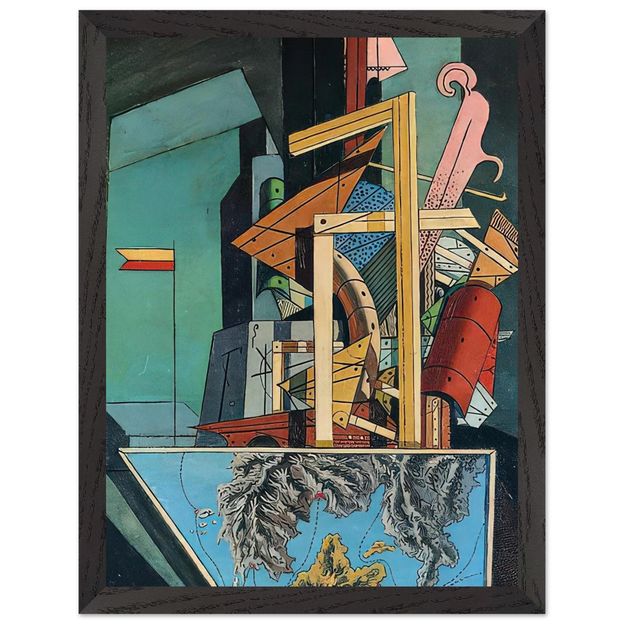 THE MELANCHOLY OF DEPARTURE 1916 1 by Giorgio de Chirico — Framed art print at Zephyeer
