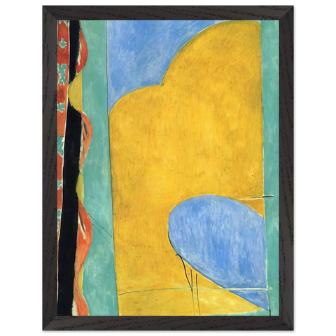 THE YELLOW CURTAIN by Henri Matisse — Framed art print at Zephyeer