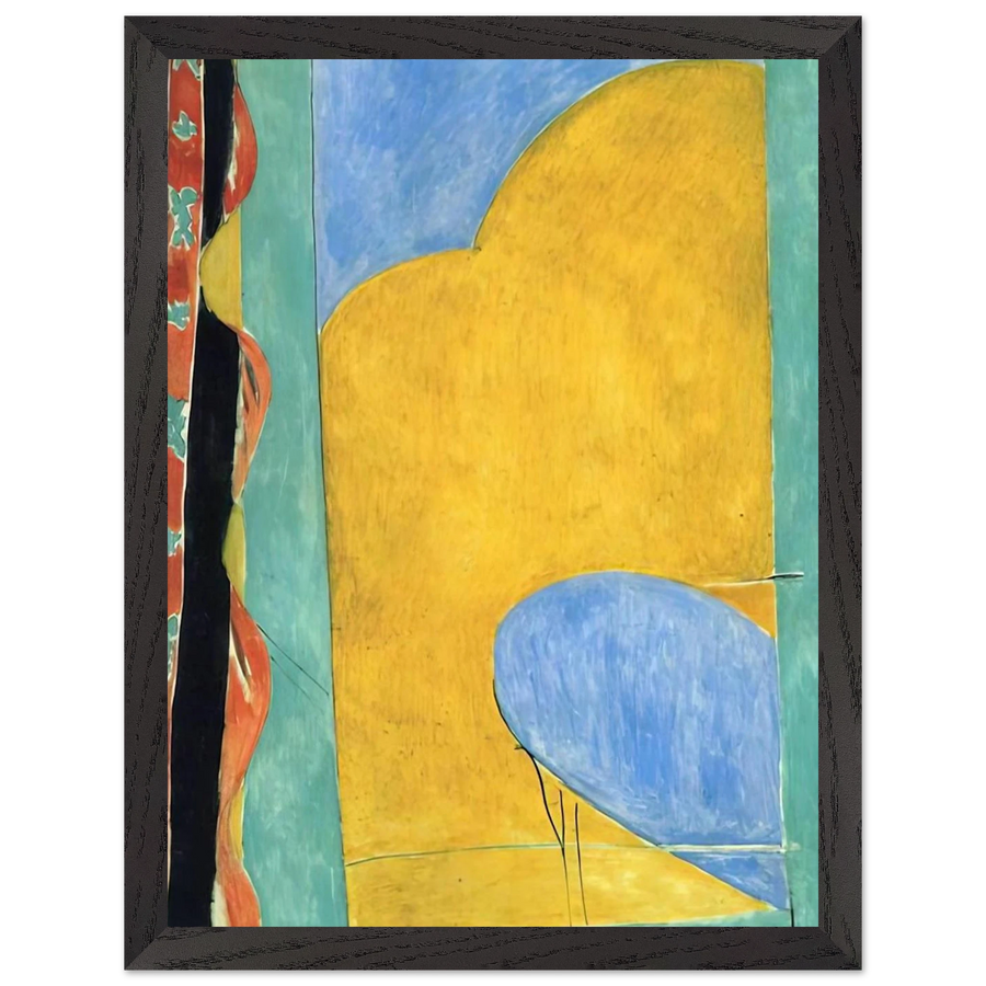 THE YELLOW CURTAIN by Henri Matisse — Framed art print at Zephyeer