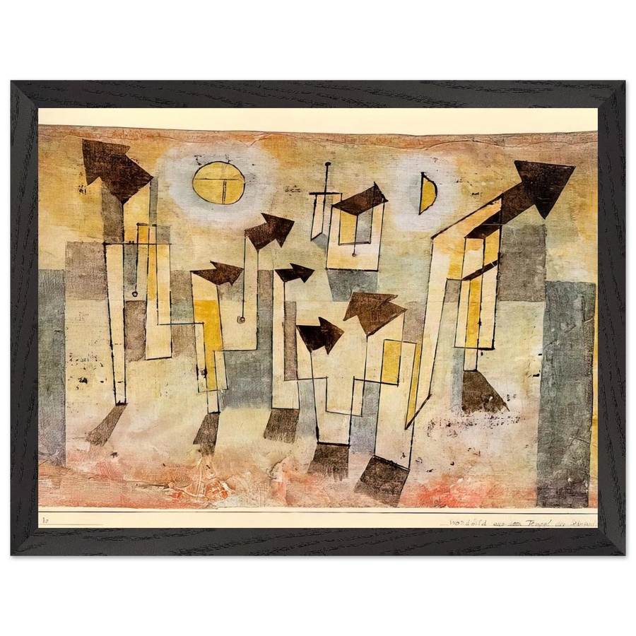 WALL PAINTING FROM THE TEMPLE OF LONGING 1922 by Paul Klee — Framed art print at Zephyeer
